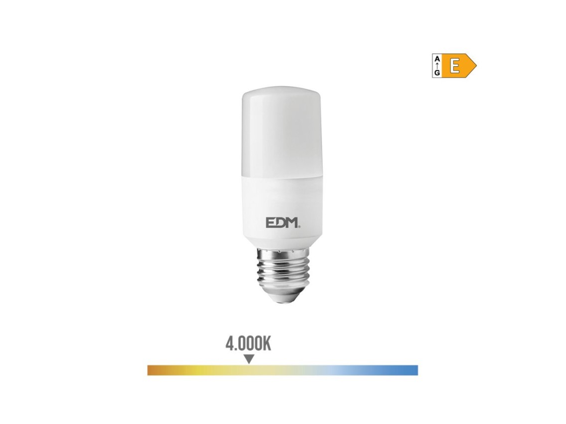 Bombilla tubular led e27 10 w 1100 lm 4000 k luz dia ø4 x 10,7 cm