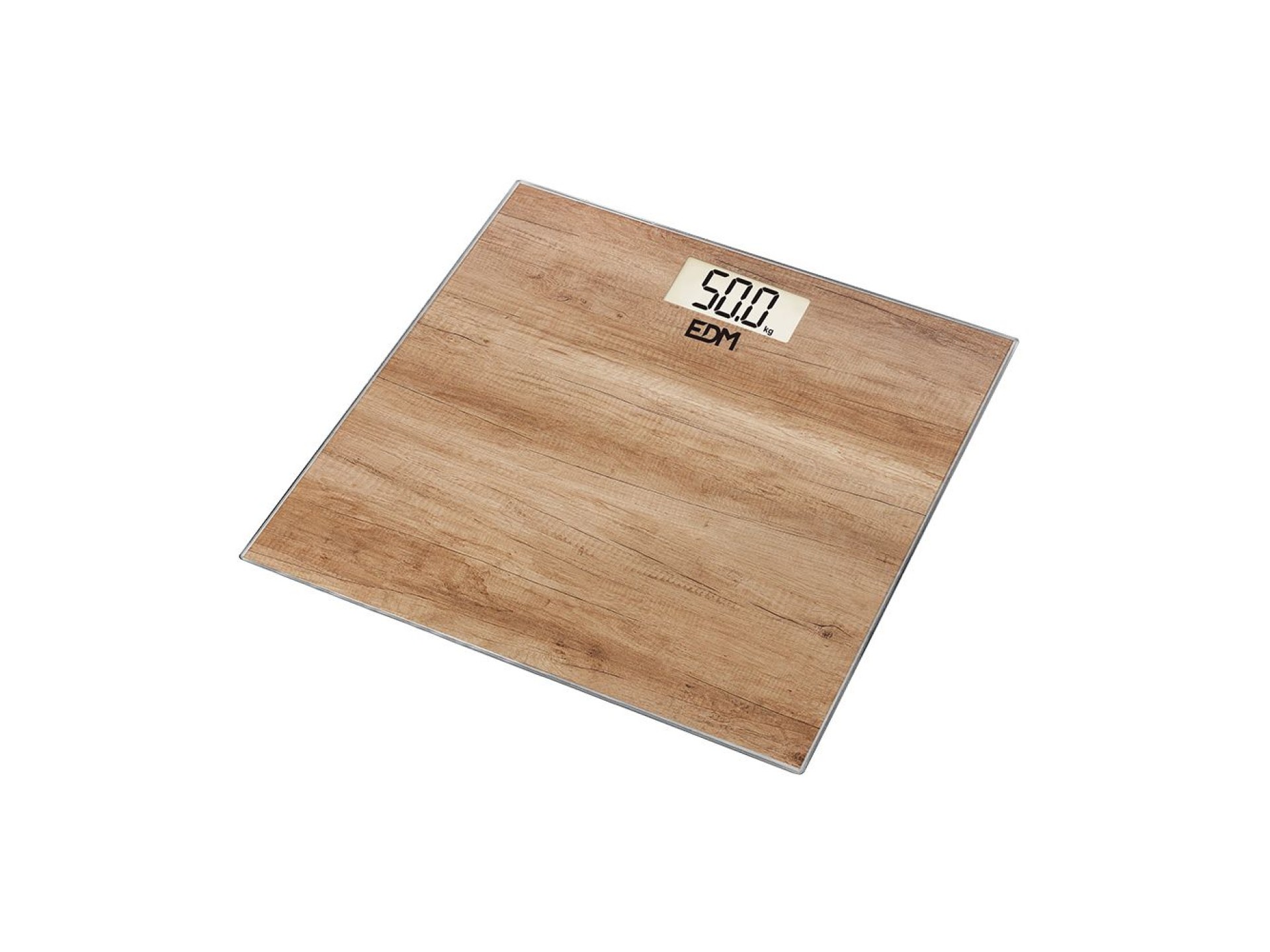 Balança digital para casa de banho efeito madeira max. 180kg mod. 3 edm