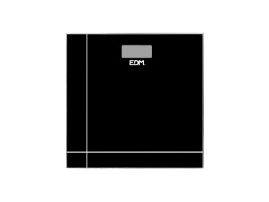 Balan�a para casa de banho digital preta max 180kg edm