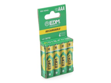 Rechargeable battery eco-series aaa - hr03 950ma, �10,5 x 44,5 mm, 4 units