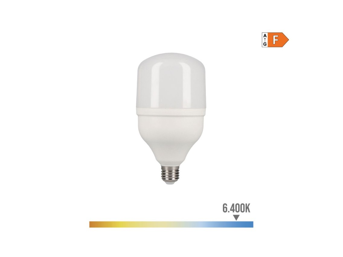 Bombilla industrial led e27 20w 2045lm 6400k luz fria ø8x16,5cm edm
