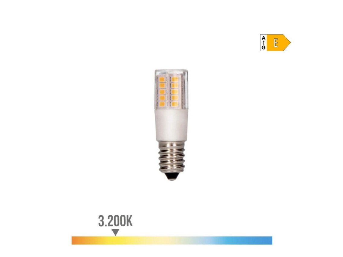 Lâmpada tubular led e14 5.5w 650lm 3000k luz quente ø1.8x5.7cm edm