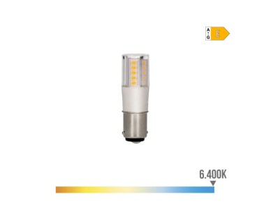 Led bayonet bulb b15d 5,5w 700lm 6400k cold light �17x57mm edm