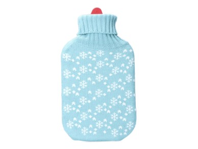 Bolsa de agua caliente 2 l modelo azul copos blancos