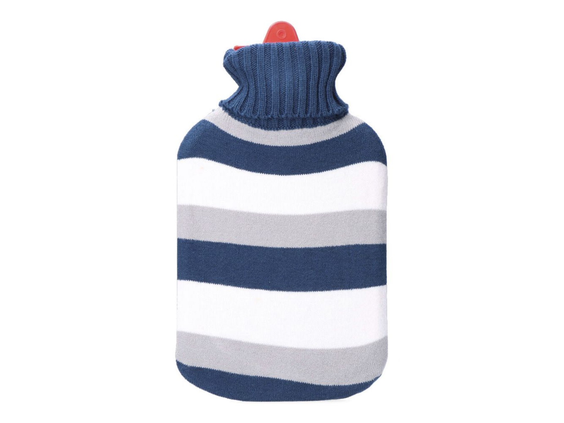 Bolsa de agua caliente 2 l modelo rayas azules