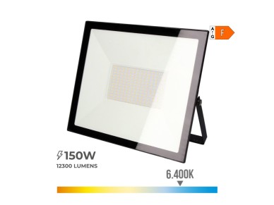 Foco proyector led 150 w 12300 lm 6400 k luz fr�a 35 x 31 x 4,5 cm