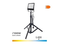 Foco proyector led con tr�pode black series 100 w 6400 k