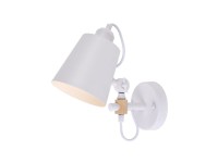 Metallic wall light e27 60w white color 25x27cm edm Metallic wall light e27 60w white color 25x27cm edm