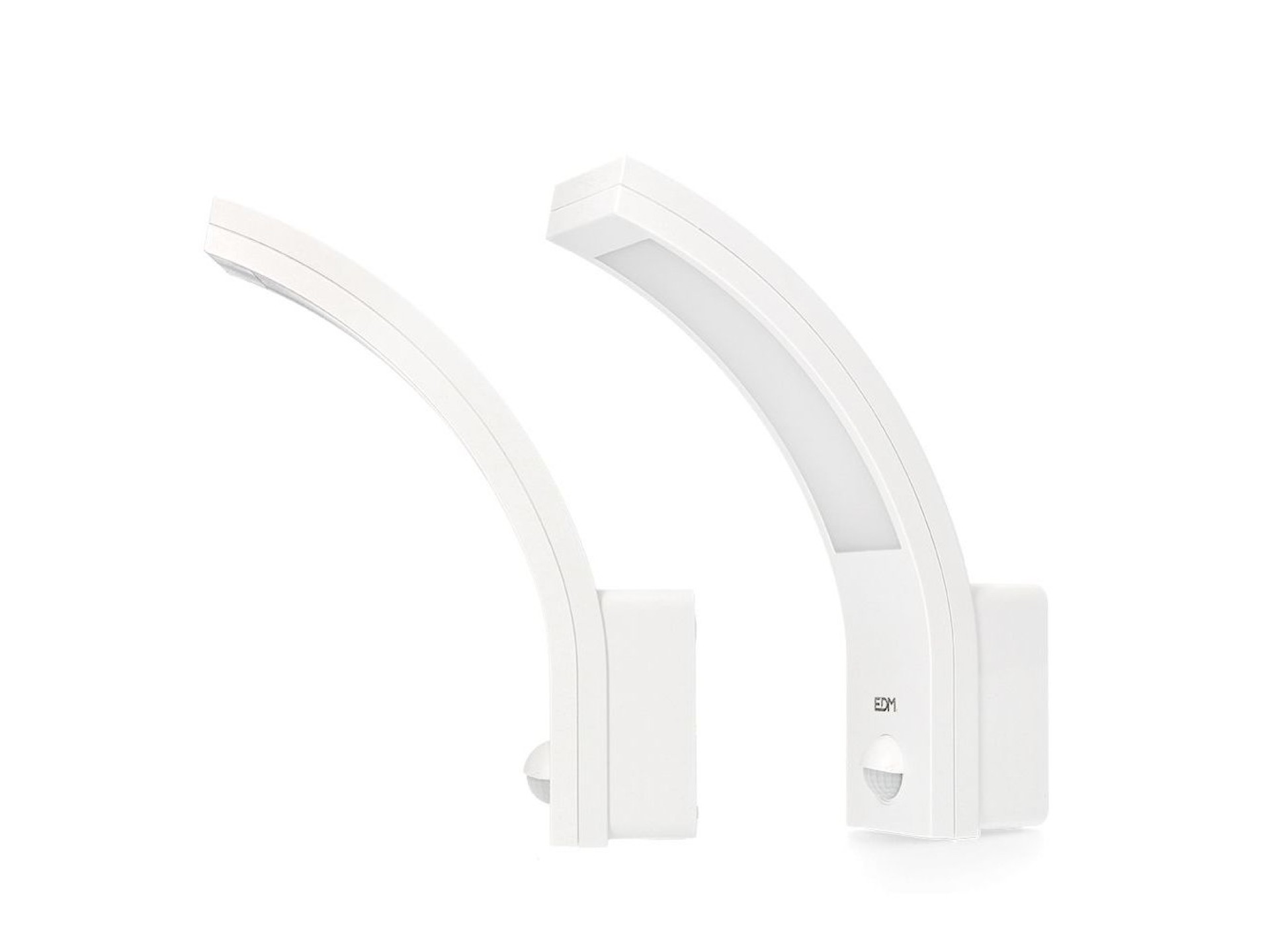 Aplique led con sensor de movimiento 10 w 1654 lm 4000 k ip54 6,6 x 18,8 x 25 cm