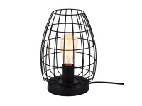 Lámpara de mesa metalica e27 60w color negro ø20 x 27,5 cm Lámpara de mesa metalica e27 60w color negro ø20 x 27,5 cm
