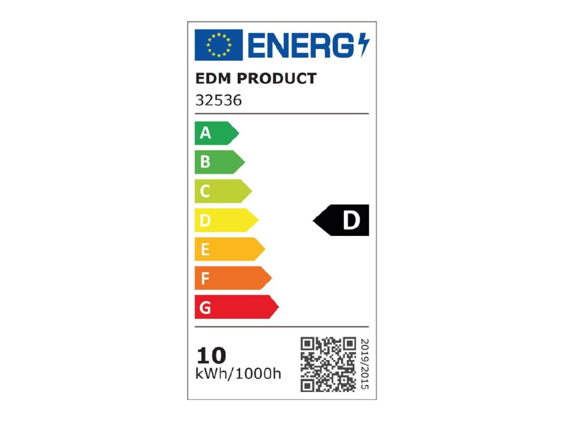 Candeeiro de parede exterior led 10w 1686lm 6400k ip54 6,6x18,8x25cm com sensor de movimento edm