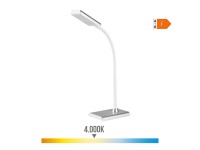 Desk lamp led 7w 400lm 4000k silver color13x9x33cm edm