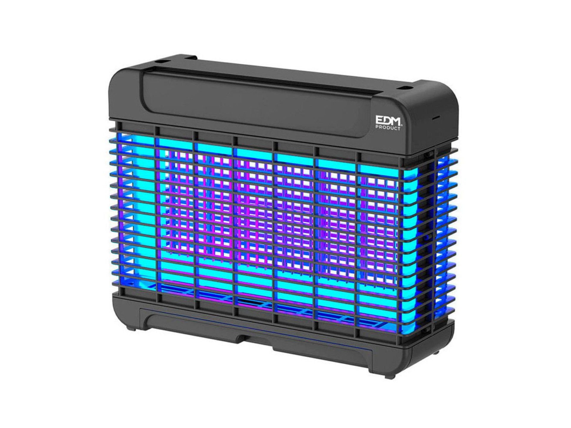 Mata-insetos eletrônico profissional com led, preto, 10 w, 100 m², 31,6 x 10 x 26,3 cm