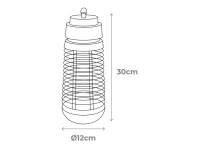 Electric insect killer 1 x 6 w, black, 25 m², ø12 x 30 cm Electric insect killer 1 x 6 w, black, 25 m², ø12 x 30 cm