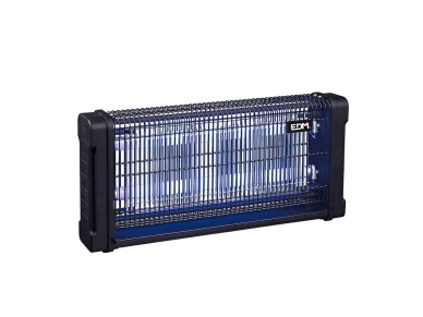 Mata insectos profesional el�ctrico, color negro, 2 x 15w, 100 m�, 54,2 x 10 x 26,5 cm 340�