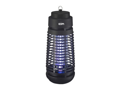 Mata insectos el�ctrico 1 x 6w, color negro, 25 m�, �12 x 30 cm