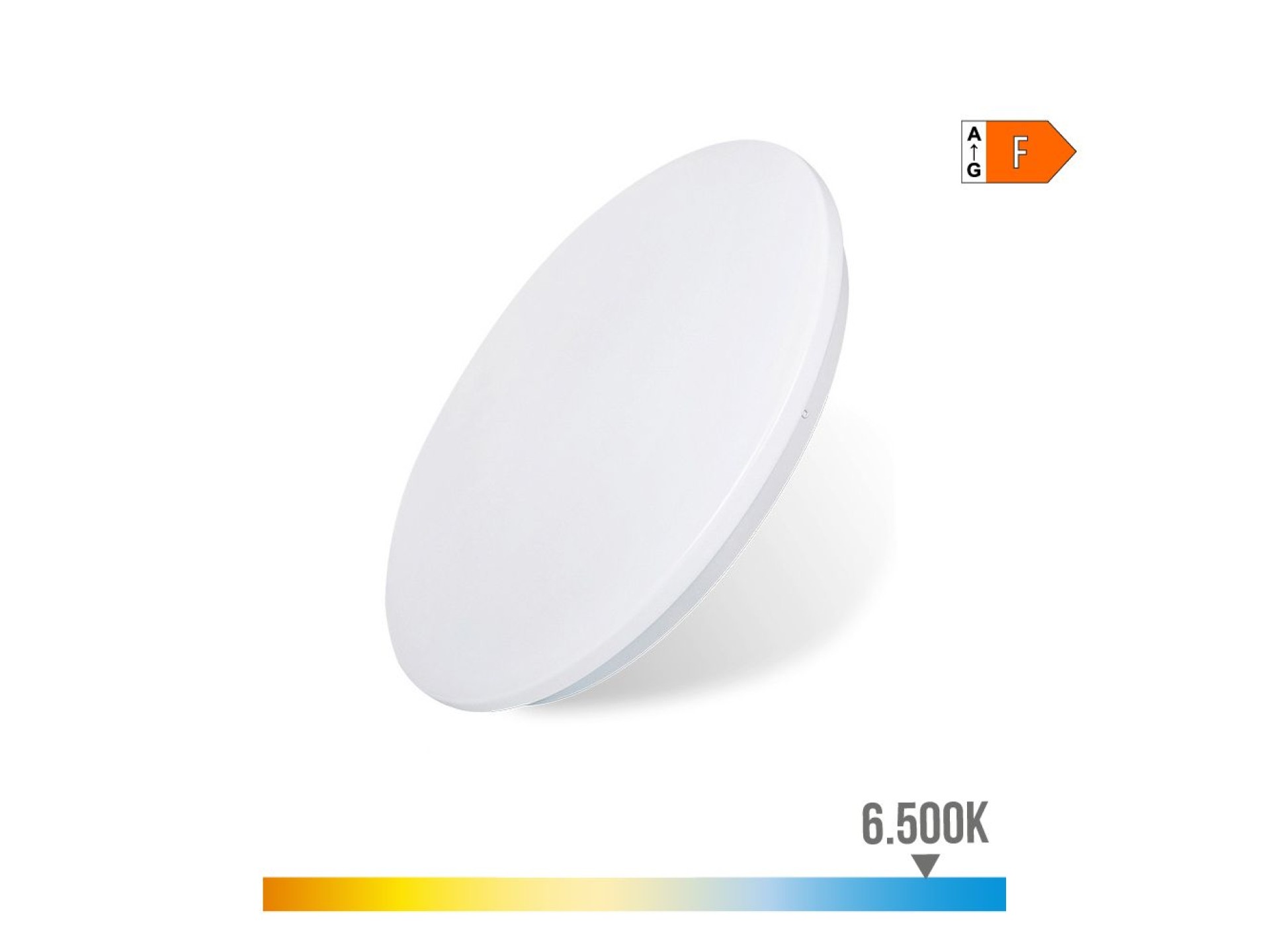 Aplique led circular de superficie 12 w 6500 k 1160 lm ø25,5 x 6,2 cm