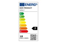 Aplique led circular de superficie 18w 4000 k 1820 lm ø32,5 x 6,2 cm Aplique led circular de superficie 18w 4000 k 1820 lm ø32,5 x 6,2 cm