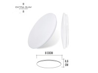 Aplique led circular de superficie 18w 4000 k 1820 lm ø32,5 x 6,2 cm Aplique led circular de superficie 18w 4000 k 1820 lm ø32,5 x 6,2 cm