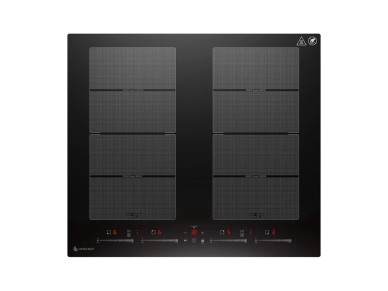 Placa de inducci�n AMZCHEF CE-FS-I74S-FFDD10, 4 zonas