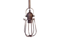 L�mpara de techo metalica vintage e27 60w color negro �10 x 22 cm