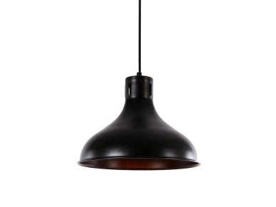 L�mpara de techo metalica vintage e27 60w color negro �29 x 24 cm
