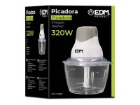 Picadora con recipiente de cristal 320 w Picadora con recipiente de cristal 320 w