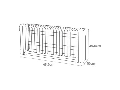 Mata insectos profesional el�ctrico, color negro, 2 x 10w, 80 m�, 43,7 x 10 x 26,5 cm 340�