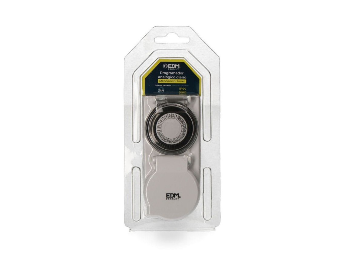 Programador 24 horas anal�gico ip44 230v 50hz 16a edm