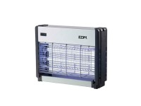Mata insectos profesional el�ctrico, cromo/negro, 2 x 8w, 50 m�, 33 x 9 x 26 cm