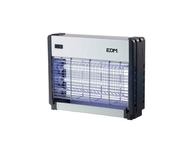 Mata insectos profesional el�ctrico, cromo/negro, 2 x 8w, 50 m�, 33 x 9 x 26 cm