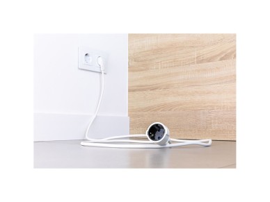 Prolongador con 1 toma 2p+t, 16a 250v~ 2 m de cable h05vv-f 3g1,5mm�, blanco