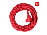 Extender with 1 2p+e socket, 16a 250v~ 10 m cable h05vv-f 3g1.5mm² red Extender with 1 2p+e socket, 16a 250v~ 10 m cable h05vv-f 3g1.5mm² red
