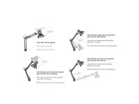 Candeeiro de mesa (arquiteto) modelo mebourne com grampo de aperto cor preto e27 60w edm Candeeiro de mesa (arquiteto) modelo mebourne com grampo de aperto cor preto e27 60w edm
