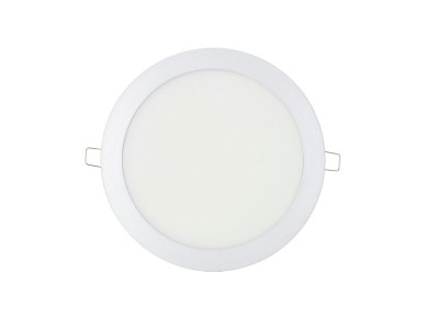 Round recessed led downlight 20 w day light 4000 k 1500 lm chrome ø 22.5cm Round recessed led downlight 20 w day light 4000 k 1500 lm chrome ø 22.5cm