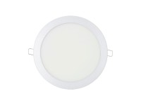 Round recessed led downlight 20 w day light 4000 k 1500 lm chrome ø 22.5cm Round recessed led downlight 20 w day light 4000 k 1500 lm chrome ø 22.5cm