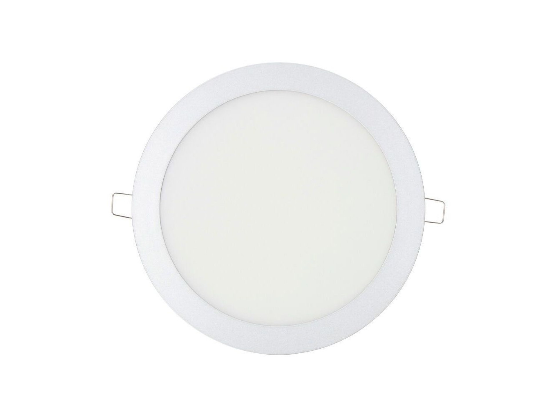 Round recessed led downlight 20 w day light 4000 k 1500 lm chrome ø 22.5cm