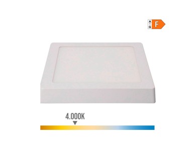 Led surface downlight square white 20 w 1500 lm 4000 k daylight 22 x 22 x 3 cm Led surface downlight square white 20 w 1500 lm 4000 k daylight 22 x 22 x 3 cm