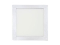 Downlight led superfície quadrado 20w 1500lm 4000k luz dia. cromado 22x22x3cm edm Downlight led superfície quadrado 20w 1500lm 4000k luz dia. cromado 22x22x3cm edm