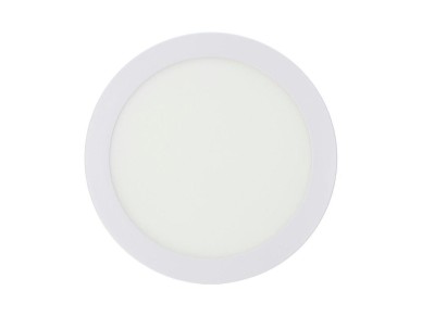 Round surface led downlight 20w 1500lm 6400k cold light.ø22x3,5cm white colour edm Round surface led downlight 20w 1500lm 6400k cold light.ø22x3,5cm white colour edm