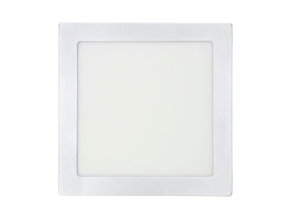 Square surface led downlight 20w 1500lm 6400k cold light white colour 22x22x3,5cm edm