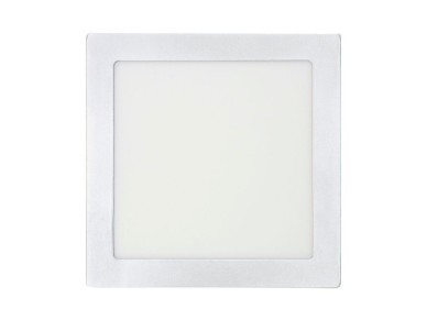 Square surface led downlight 20w 1500lm 6400k cold light chrom colour 22x22x3,5cm edm Square surface led downlight 20w 1500lm 6400k cold light chrom colour 22x22x3,5cm edm