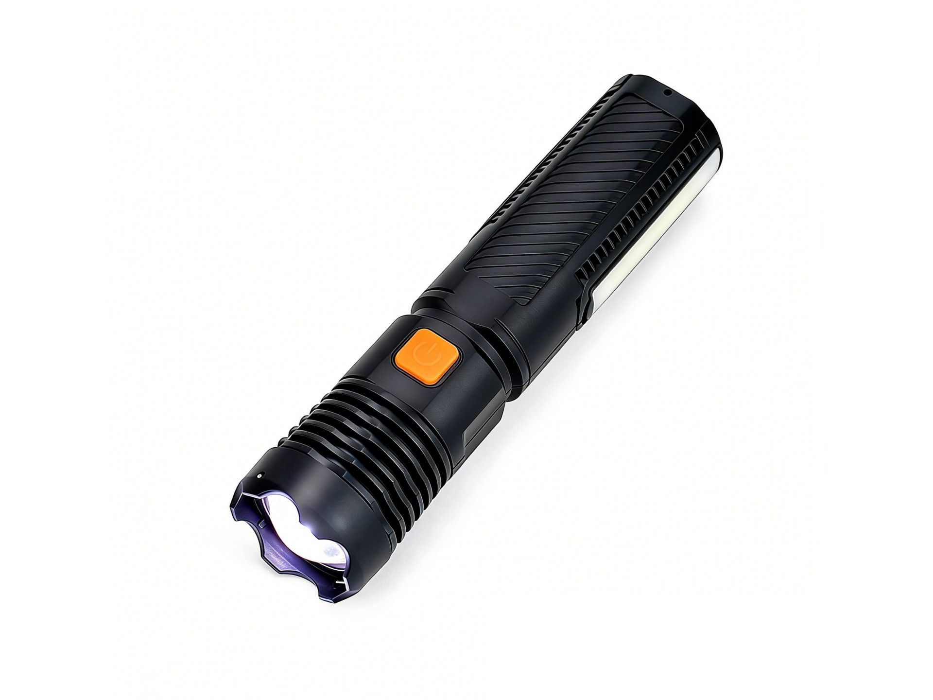 Techancy Lanterna LED Recarregavel MO1211 com Luz COB, USB-C, Funcao Power Bank, Modos de Luz, para