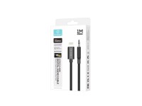 Techancy Cabo Audio Digital KQ2604 8-Pin para 3.5mm, 1M, Trancado, Compativel com Telemovel, Carro e Techancy Cabo Audio Digital KQ2604 8-Pin para 3.5mm, 1M, Trancado, Compativel com Telemovel, Carro e