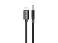 Techancy Cabo Audio Digital KQ2604 8-Pin para 3.5mm, 1M, Trancado, Compativel com Telemovel, Carro e Techancy Cabo Audio Digital KQ2604 8-Pin para 3.5mm, 1M, Trancado, Compativel com Telemovel, Carro e