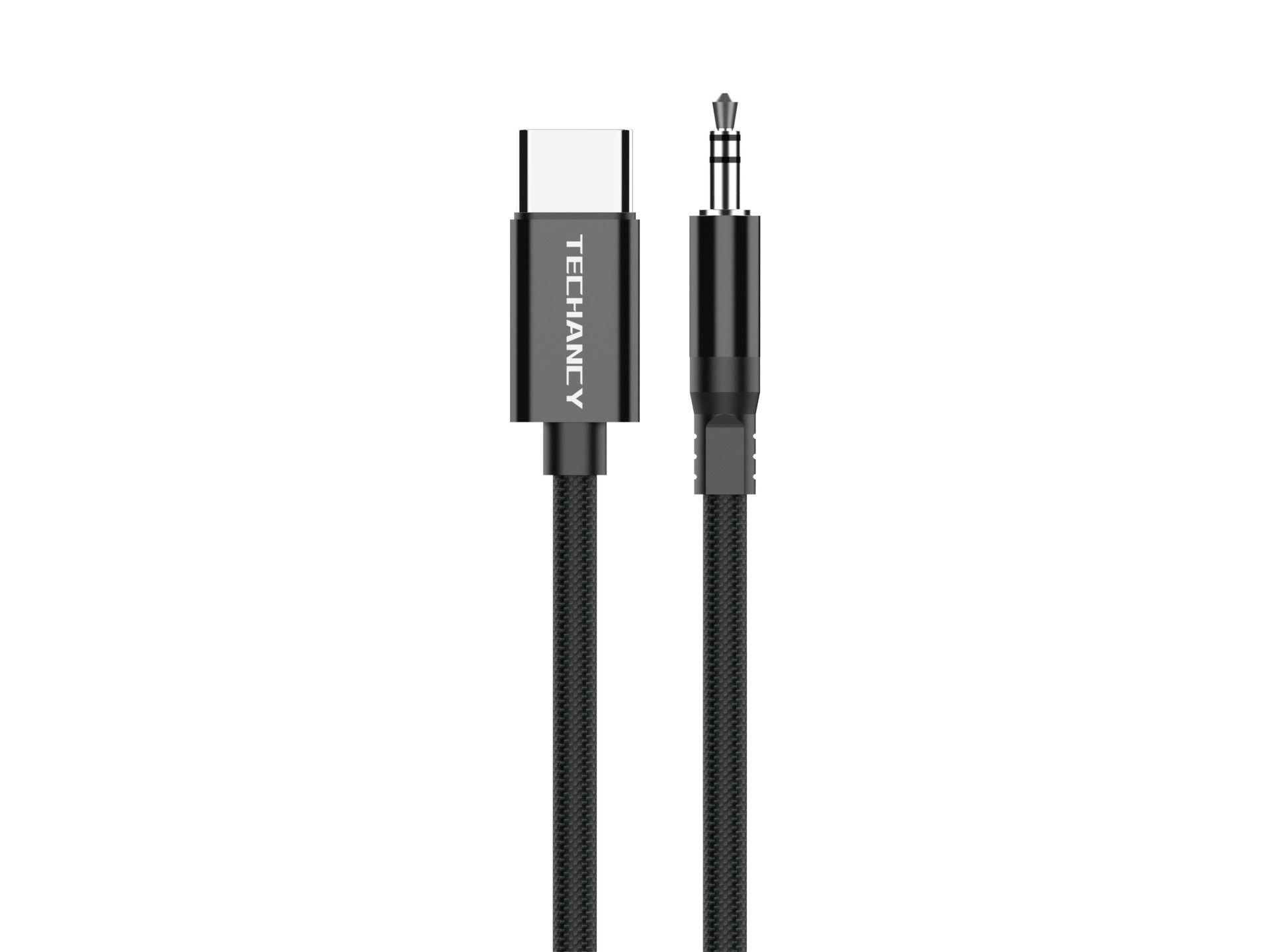 Cable de audio digital Techancy KQ2605 USB-C a 3,5 mm, 1 m, trenzado, compatible con teléfonos móvil