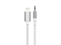 Techancy Cabo Audio Digital KQ2604 8-Pin para 3.5mm, 1M, Trancado, Compativel com Telemovel, Carro e