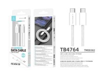 Techancy USB-C to USB-C Cable TB4764 1M PD 60W, Braided, Fast Charging, Compatible with Mobile Phone Techancy USB-C to USB-C Cable TB4764 1M PD 60W, Braided, Fast Charging, Compatible with Mobile Phone
