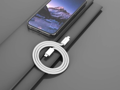Techancy USB-C to USB-C Cable TB4764 1M PD 60W, Braided, Fast Charging, Compatible with Mobile Phone Techancy USB-C to USB-C Cable TB4764 1M PD 60W, Braided, Fast Charging, Compatible with Mobile Phone
