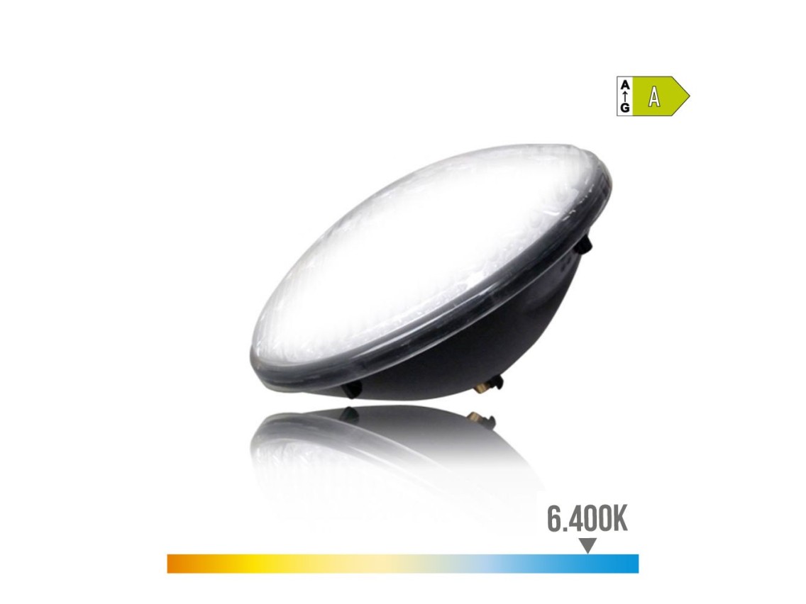 Bombilla para piscina led par56 15w 1300lm 6500k blanc0 frio ip68 ø17,6x6cm edm